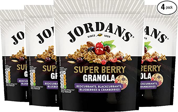 GRANOLA HỖN HỢP VỚI QUẢ LÝ CHUA ĐỎ, LÝ CHUA ĐEN, VIỆT QUẤT VÀ NAM VIỆT QUẤT JORDANS